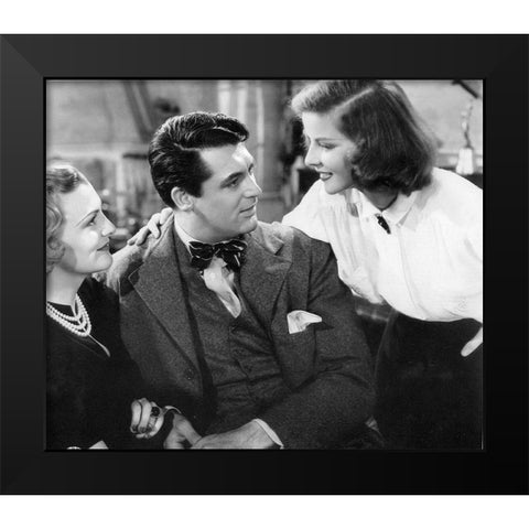 Cary Grant - Holiday Black Modern Wood Framed Art Print by Hollywood Photo Archive
