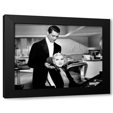 Cary Grant with Mae West - Im No Angel Black Modern Wood Framed Art Print by Hollywood Photo Archive