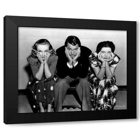 Cary Grant - In Name Only Black Modern Wood Framed Art Print by Hollywood Photo Archive
