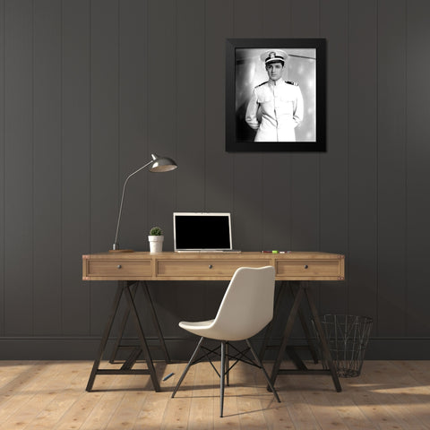 Cary Grant - Madame Butterfly Black Modern Wood Framed Art Print by Hollywood Photo Archive