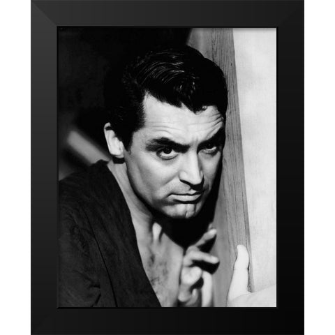 Cary Grant - The Talk of the Town Black Modern Wood Framed Art Print by Hollywood Photo Archive