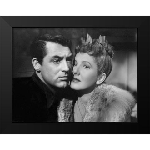 Cary Grant - The Talk of the Town Black Modern Wood Framed Art Print by Hollywood Photo Archive