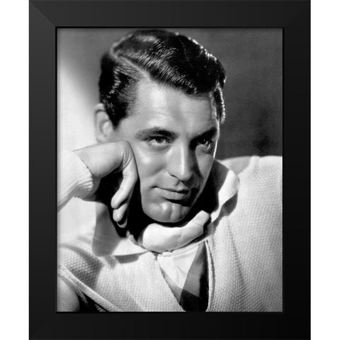 Cary Grant - The Talk of the Town Black Modern Wood Framed Art Print by Hollywood Photo Archive