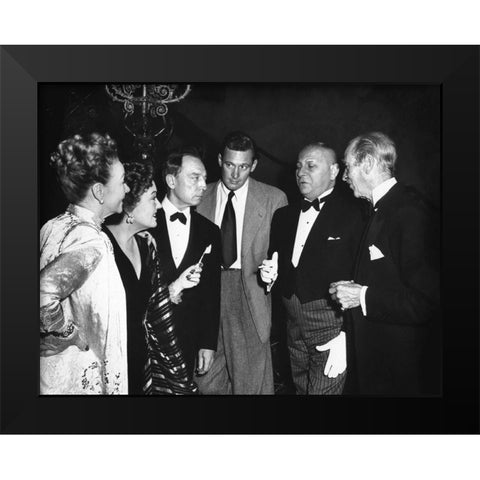 Sunset Boulevard Black Modern Wood Framed Art Print by Hollywood Photo Archive