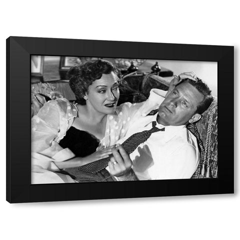 Sunset Boulevard Black Modern Wood Framed Art Print with Double Matting by Hollywood Photo Archive