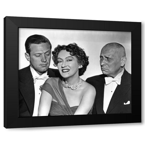 Sunset Boulevard Black Modern Wood Framed Art Print with Double Matting by Hollywood Photo Archive