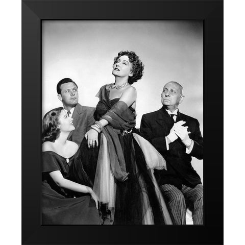 Sunset Boulevard Black Modern Wood Framed Art Print by Hollywood Photo Archive