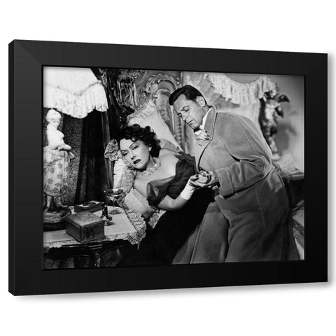 Sunset Boulevard Black Modern Wood Framed Art Print by Hollywood Photo Archive