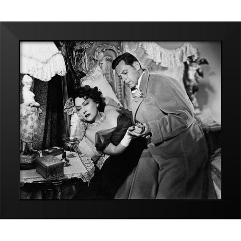 Sunset Boulevard Black Modern Wood Framed Art Print by Hollywood Photo Archive