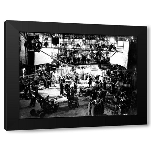 Sunset Boulevard - Demilles Set Black Modern Wood Framed Art Print by Hollywood Photo Archive