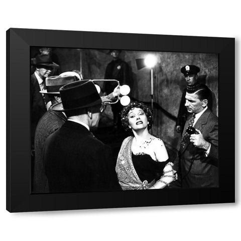 Sunset Boulevard Black Modern Wood Framed Art Print by Hollywood Photo Archive
