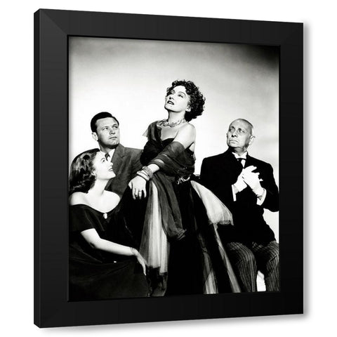 Sunset Boulevard Black Modern Wood Framed Art Print with Double Matting by Hollywood Photo Archive