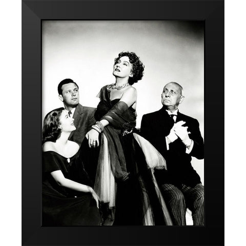 Sunset Boulevard Black Modern Wood Framed Art Print by Hollywood Photo Archive