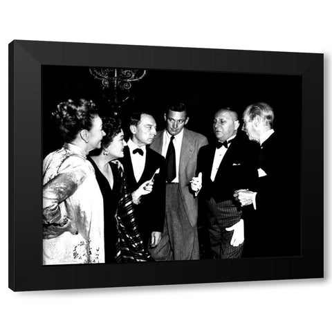 Sunset Boulevard - Her Bridge Partners Black Modern Wood Framed Art Print with Double Matting by Hollywood Photo Archive