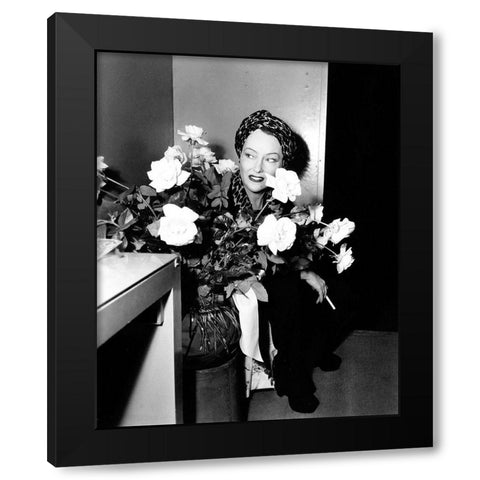 Sunset Boulevard Black Modern Wood Framed Art Print with Double Matting by Hollywood Photo Archive