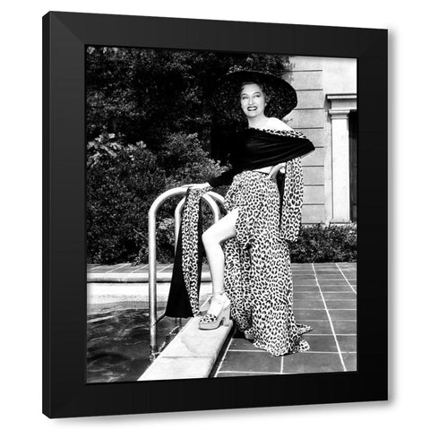 Sunset Boulevard Black Modern Wood Framed Art Print with Double Matting by Hollywood Photo Archive