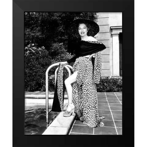 Sunset Boulevard Black Modern Wood Framed Art Print by Hollywood Photo Archive