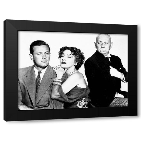 Sunset Boulevard Black Modern Wood Framed Art Print with Double Matting by Hollywood Photo Archive