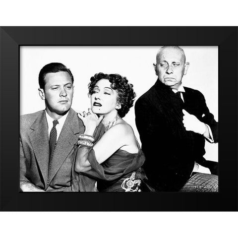 Sunset Boulevard Black Modern Wood Framed Art Print by Hollywood Photo Archive