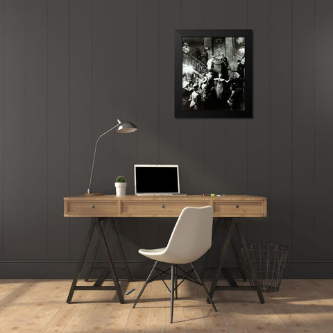 Sunset Boulevard Black Modern Wood Framed Art Print by Hollywood Photo Archive