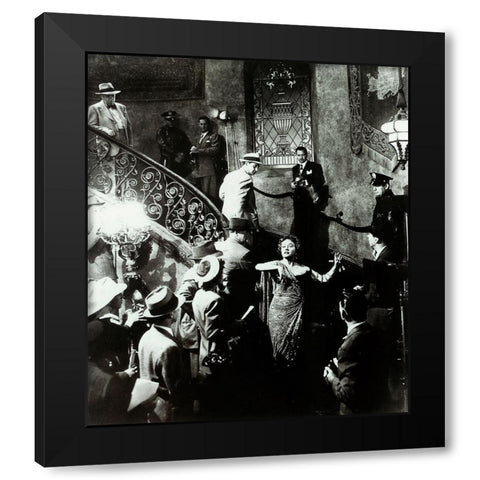 Sunset Boulevard Black Modern Wood Framed Art Print by Hollywood Photo Archive