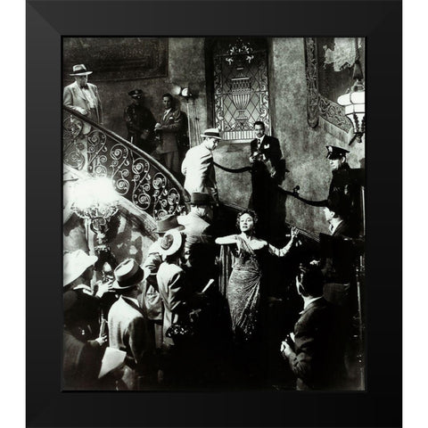 Sunset Boulevard Black Modern Wood Framed Art Print by Hollywood Photo Archive