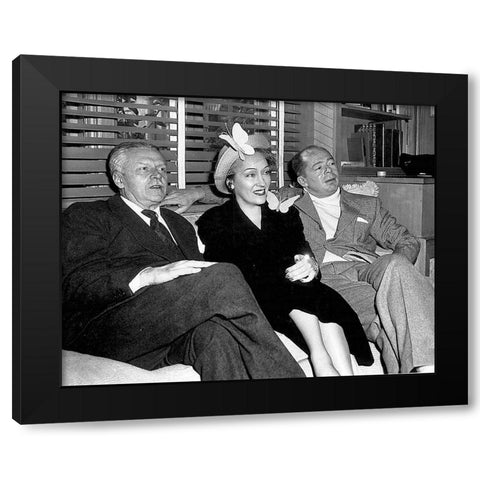 Sunset Boulevard Black Modern Wood Framed Art Print with Double Matting by Hollywood Photo Archive