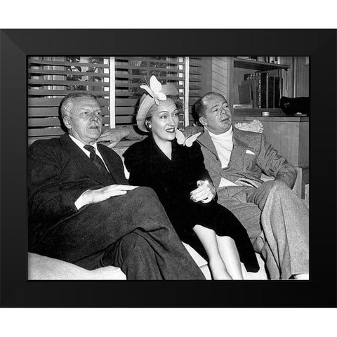Sunset Boulevard Black Modern Wood Framed Art Print by Hollywood Photo Archive