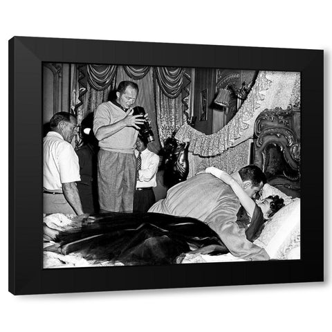 Sunset Boulevard Black Modern Wood Framed Art Print by Hollywood Photo Archive