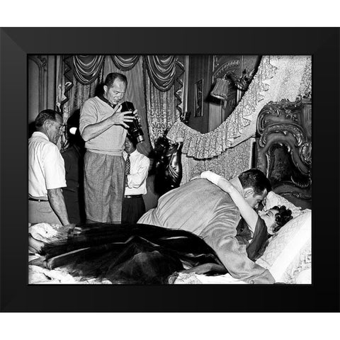 Sunset Boulevard Black Modern Wood Framed Art Print by Hollywood Photo Archive