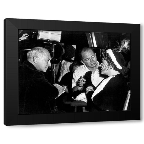 Sunset Boulevard Black Modern Wood Framed Art Print with Double Matting by Hollywood Photo Archive