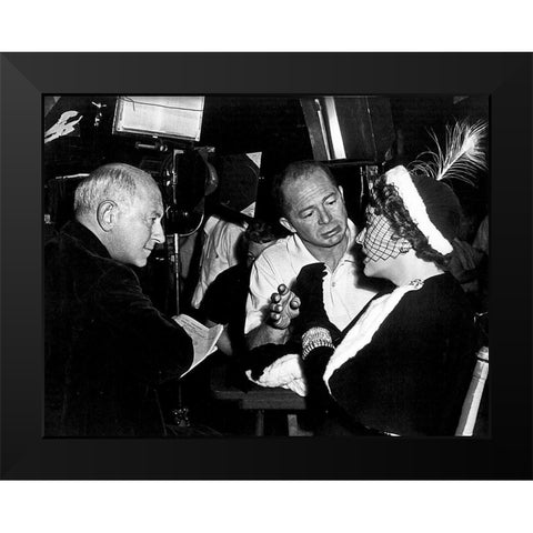 Sunset Boulevard Black Modern Wood Framed Art Print by Hollywood Photo Archive