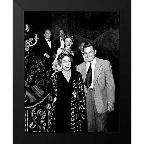 Sunset Boulevard Black Modern Wood Framed Art Print by Hollywood Photo Archive