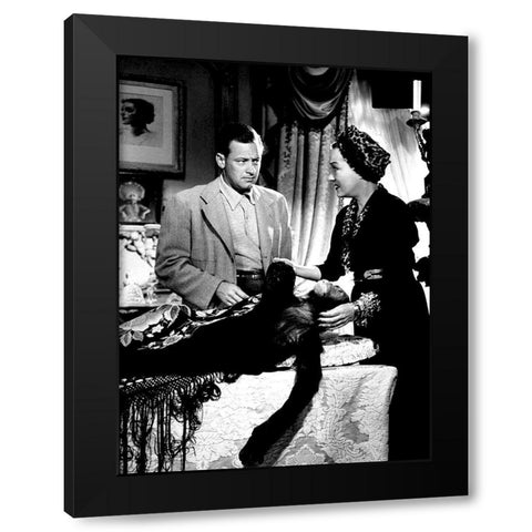 Sunset Boulevard Black Modern Wood Framed Art Print by Hollywood Photo Archive