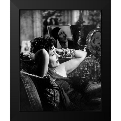 Sunset Boulevard Black Modern Wood Framed Art Print by Hollywood Photo Archive