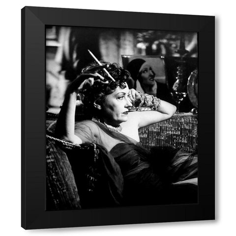 Sunset Boulevard Black Modern Wood Framed Art Print by Hollywood Photo Archive