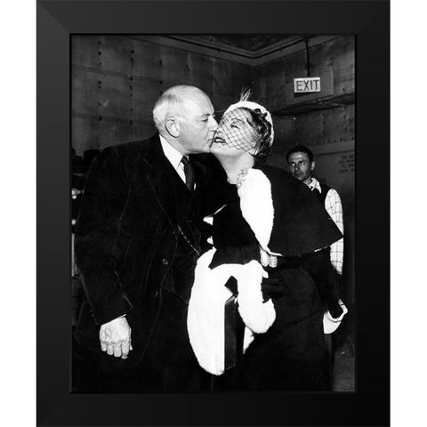 Sunset Boulevard Black Modern Wood Framed Art Print by Hollywood Photo Archive