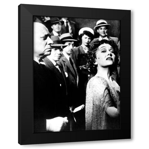 Sunset Boulevard Black Modern Wood Framed Art Print by Hollywood Photo Archive