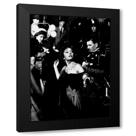 Sunset Boulevard Black Modern Wood Framed Art Print with Double Matting by Hollywood Photo Archive