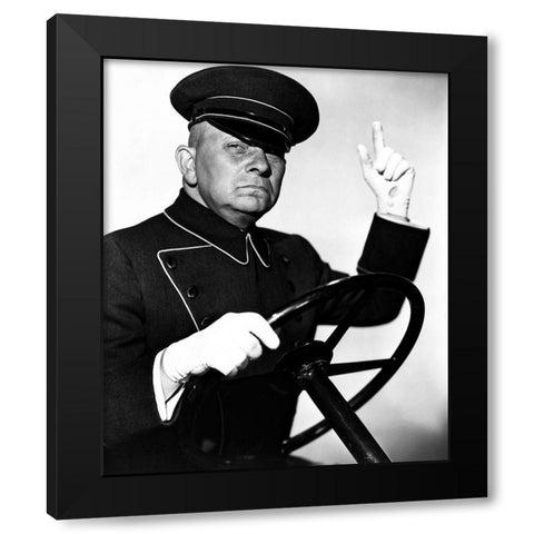 Sunset Boulevard Black Modern Wood Framed Art Print with Double Matting by Hollywood Photo Archive