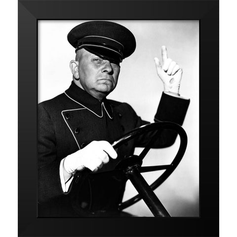 Sunset Boulevard Black Modern Wood Framed Art Print by Hollywood Photo Archive