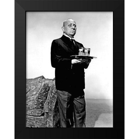 Sunset Boulevard Black Modern Wood Framed Art Print by Hollywood Photo Archive