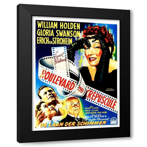 Dutch - Sunset Boulevard - Poster Black Modern Wood Framed Art Print with Double Matting by Hollywood Photo Archive
