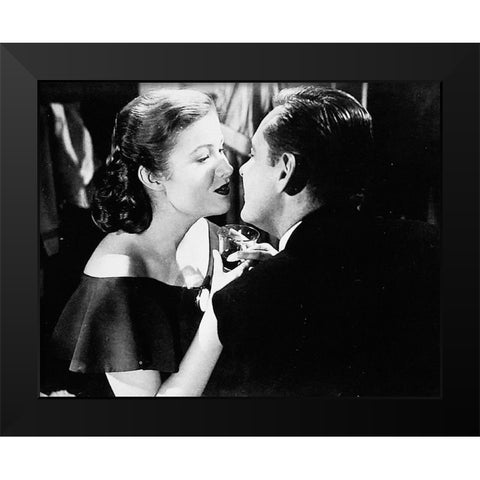 Sunset Boulevard Black Modern Wood Framed Art Print by Hollywood Photo Archive