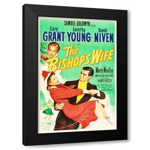 The Bishops Wife Black Modern Wood Framed Art Print by Hollywood Photo Archive
