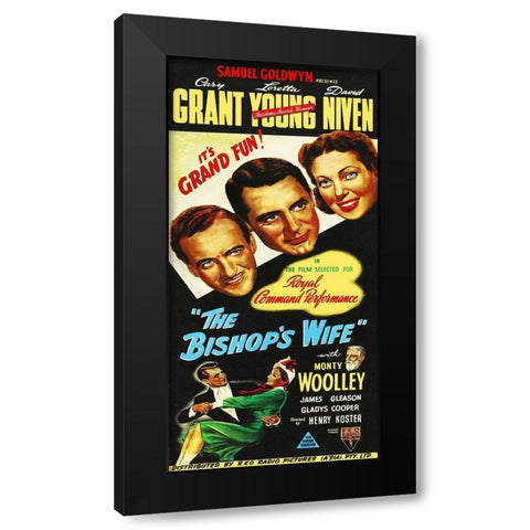 The Bishops Wife Black Modern Wood Framed Art Print by Hollywood Photo Archive