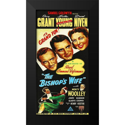 The Bishops Wife Black Modern Wood Framed Art Print by Hollywood Photo Archive