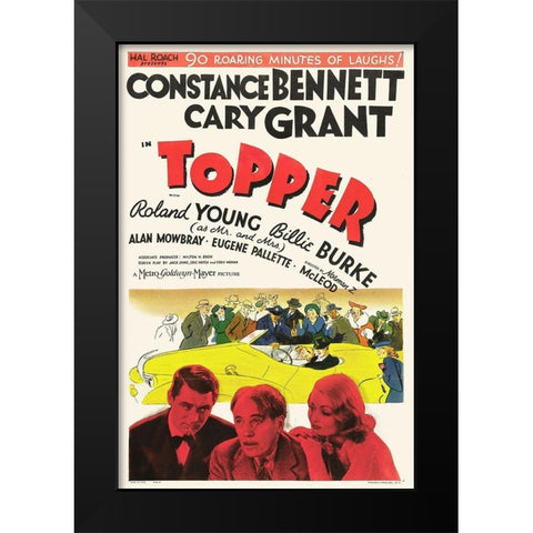 Topper Black Modern Wood Framed Art Print by Hollywood Photo Archive
