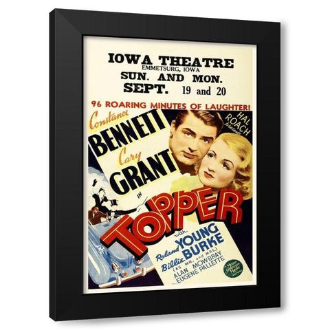 Topper Black Modern Wood Framed Art Print with Double Matting by Hollywood Photo Archive