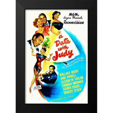 A Date with Judy, 1948 Black Modern Wood Framed Art Print by Hollywood Photo Archive